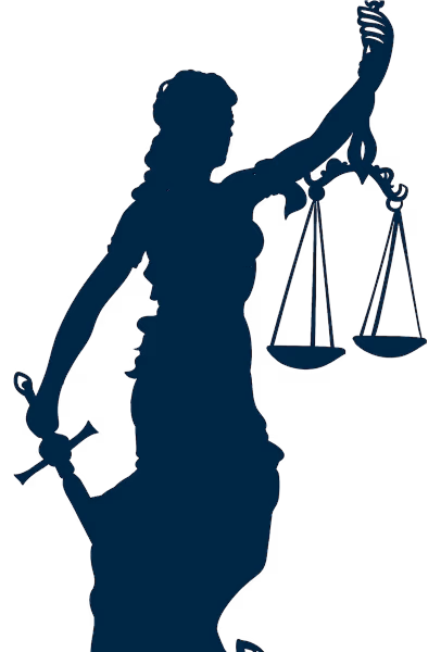 Bilancia della giustizia in primo piano